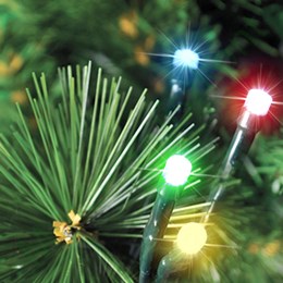 Karácsonyfa fényfüzér 180 db led égővel SZÍNES